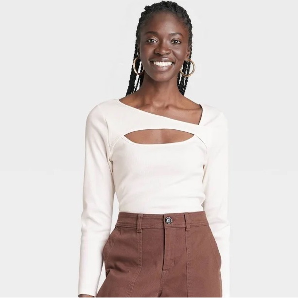 A New Day Creme Long Sleeve Top